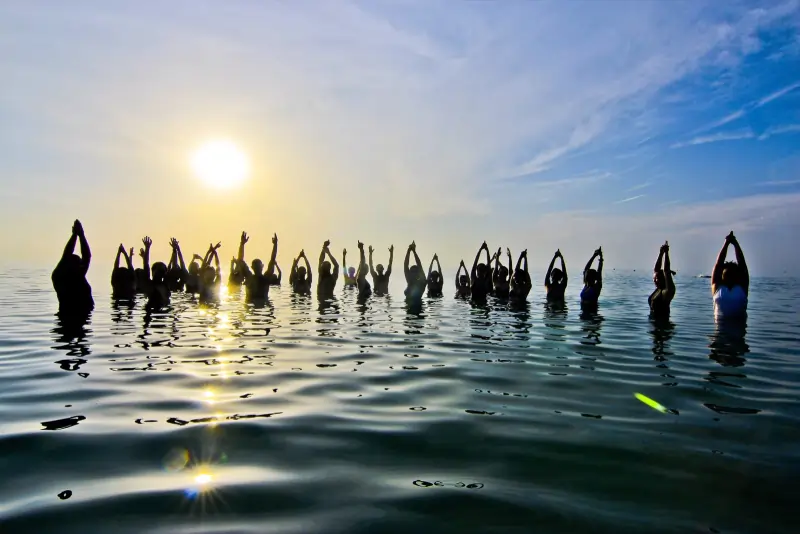 Wellness Retreats in Asia in the water 